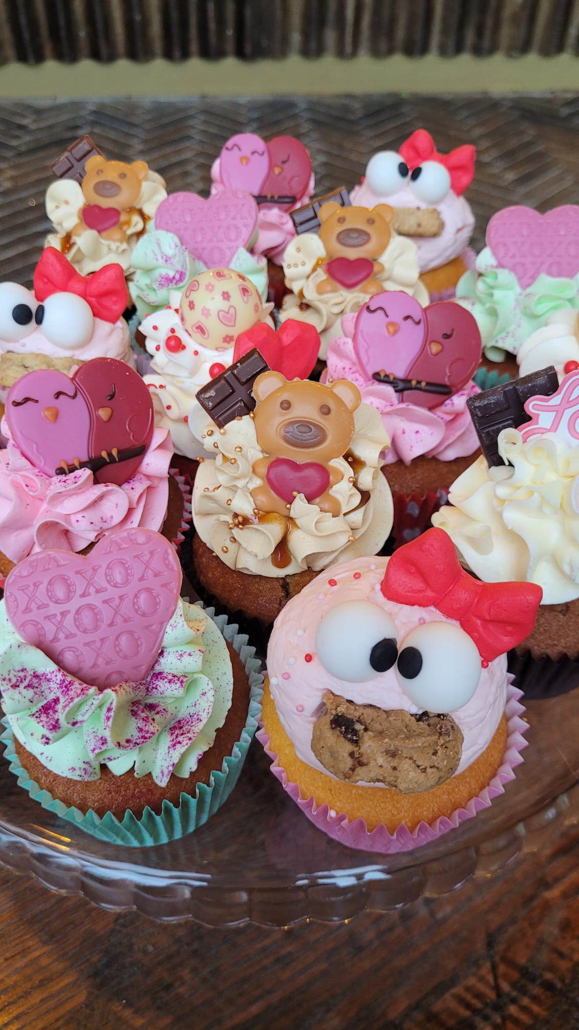 Huisgemaakte thema cupcakes - Valentijnsdag